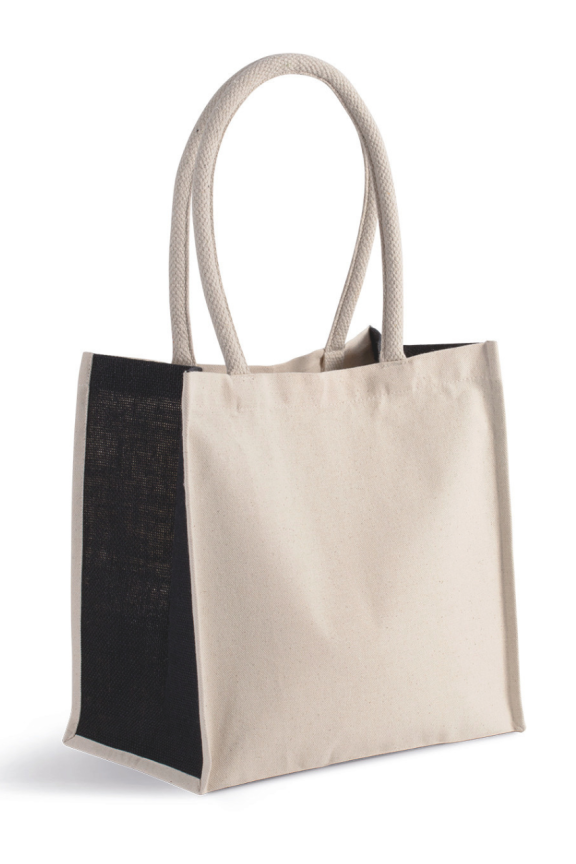 Eco-Friendly Cotton and Jute Tote Bag - 17L