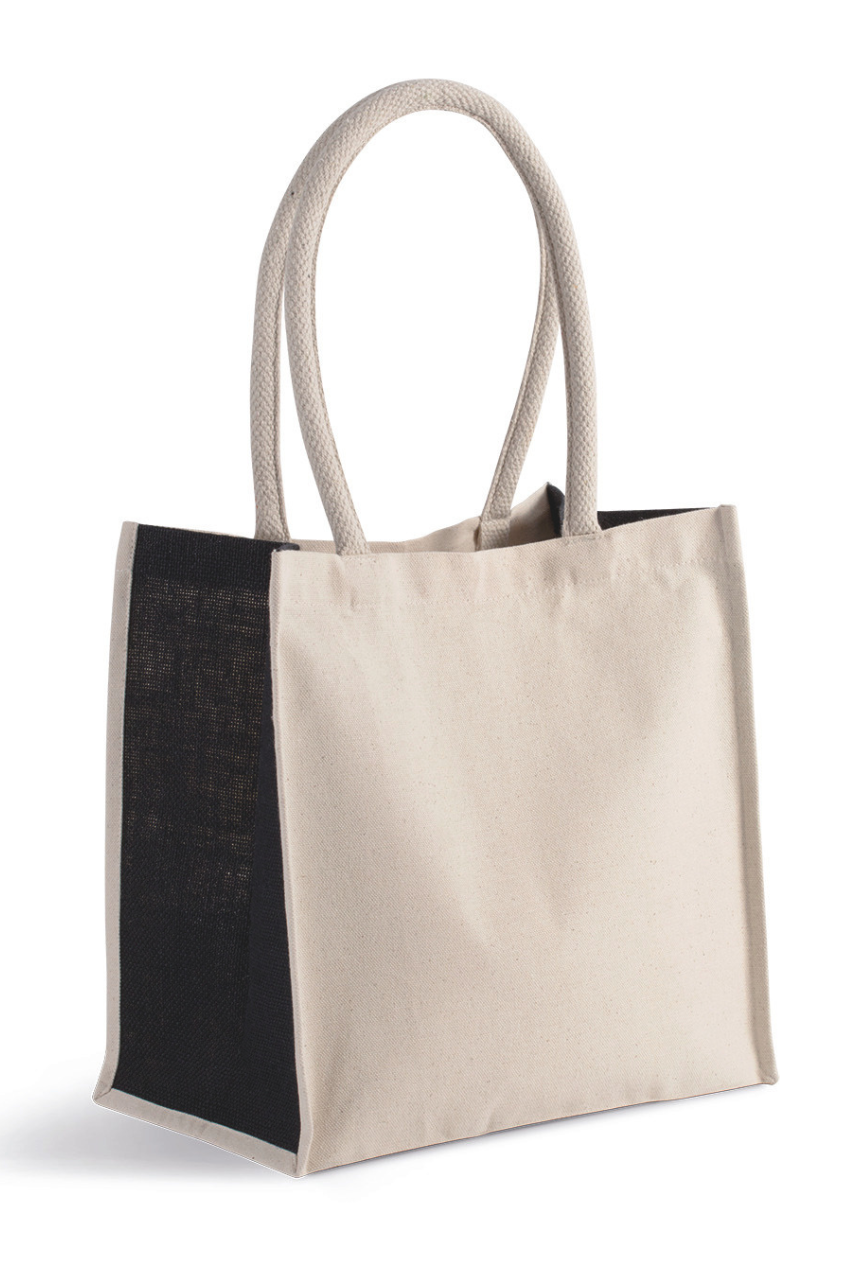 Eco-Friendly Cotton and Jute Tote Bag - 17L