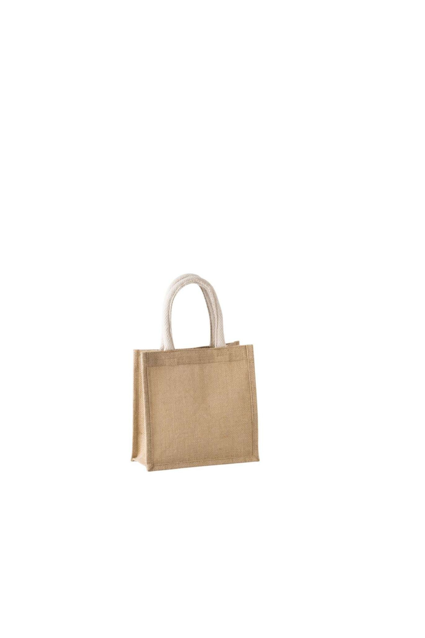 Geantă Tote Mică din Pânză de Iută