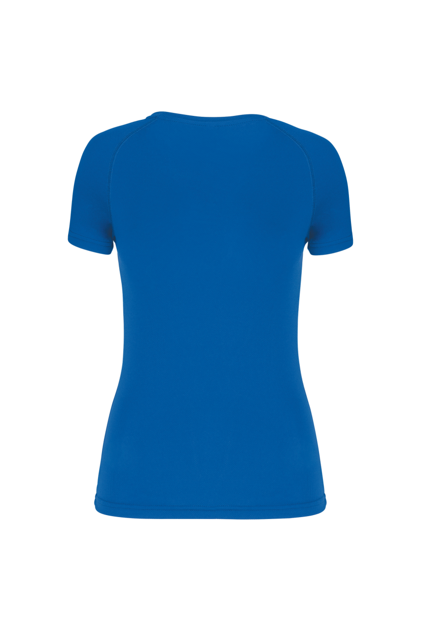 Tricou Sport Dama cu Mânecă Scurtă și Decolteu în V