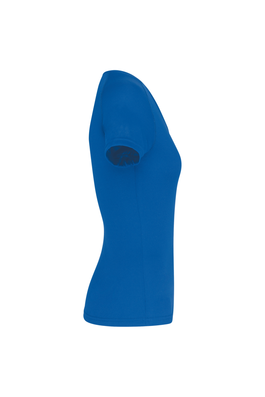 Tricou Sport Dama cu Mânecă Scurtă și Decolteu în V