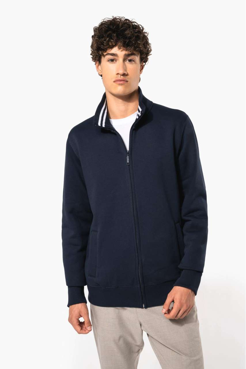 Men's Fitted Full Zip Sweat Jacket - Stylish & Comfortable