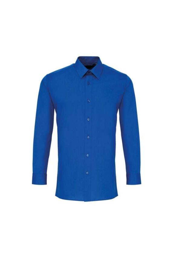 Men’s Fitted Long Sleeve Poplin Shirt - Formal Wear