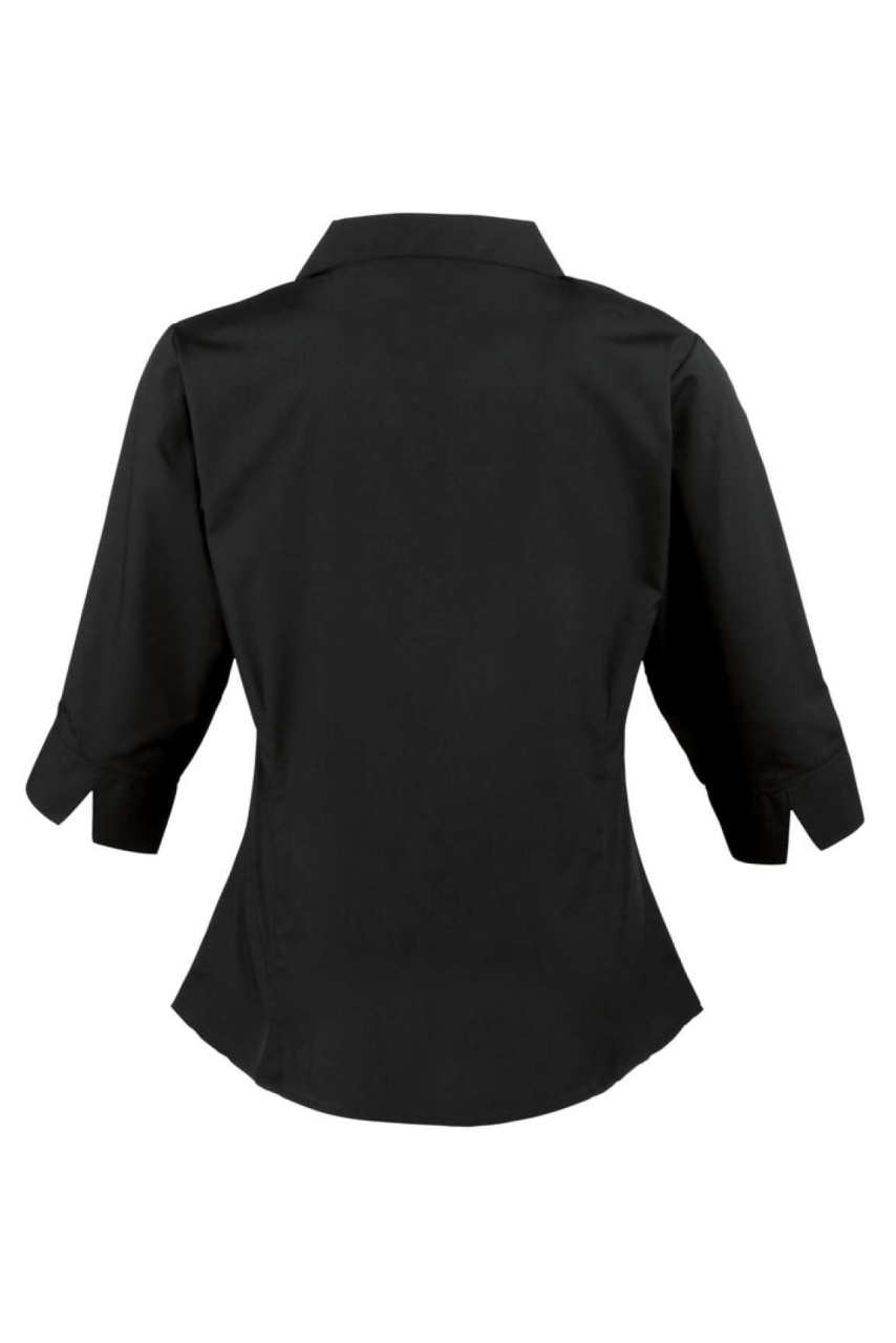 Bluză Poplin cu Mâneci 3/4 pentru Femei - Stil Elegant