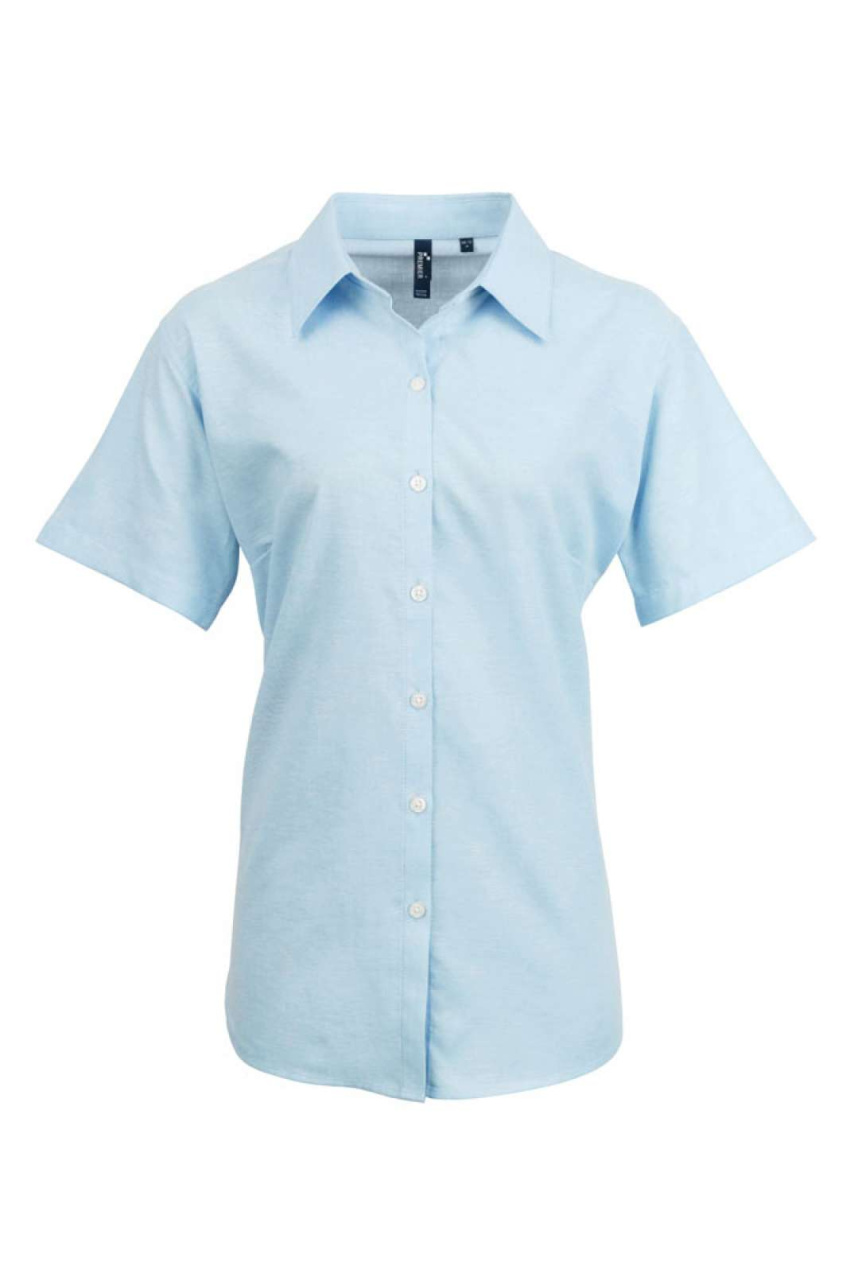 Women's Short Sleeve Oxford Blouse - Modern Fit