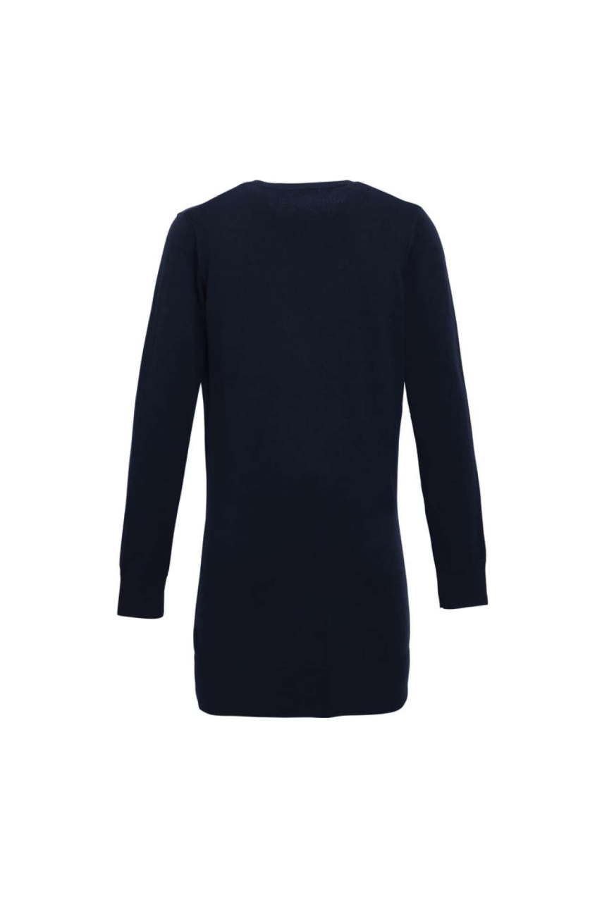 Women's Long Length V-Neck Knitted Cardigan