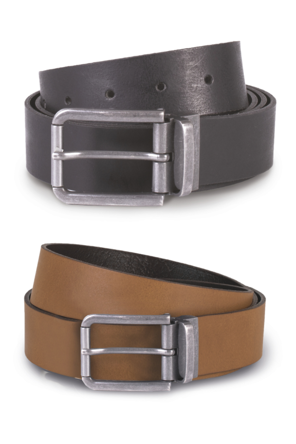Italian Raw Edge Leather Belt - 35mm
