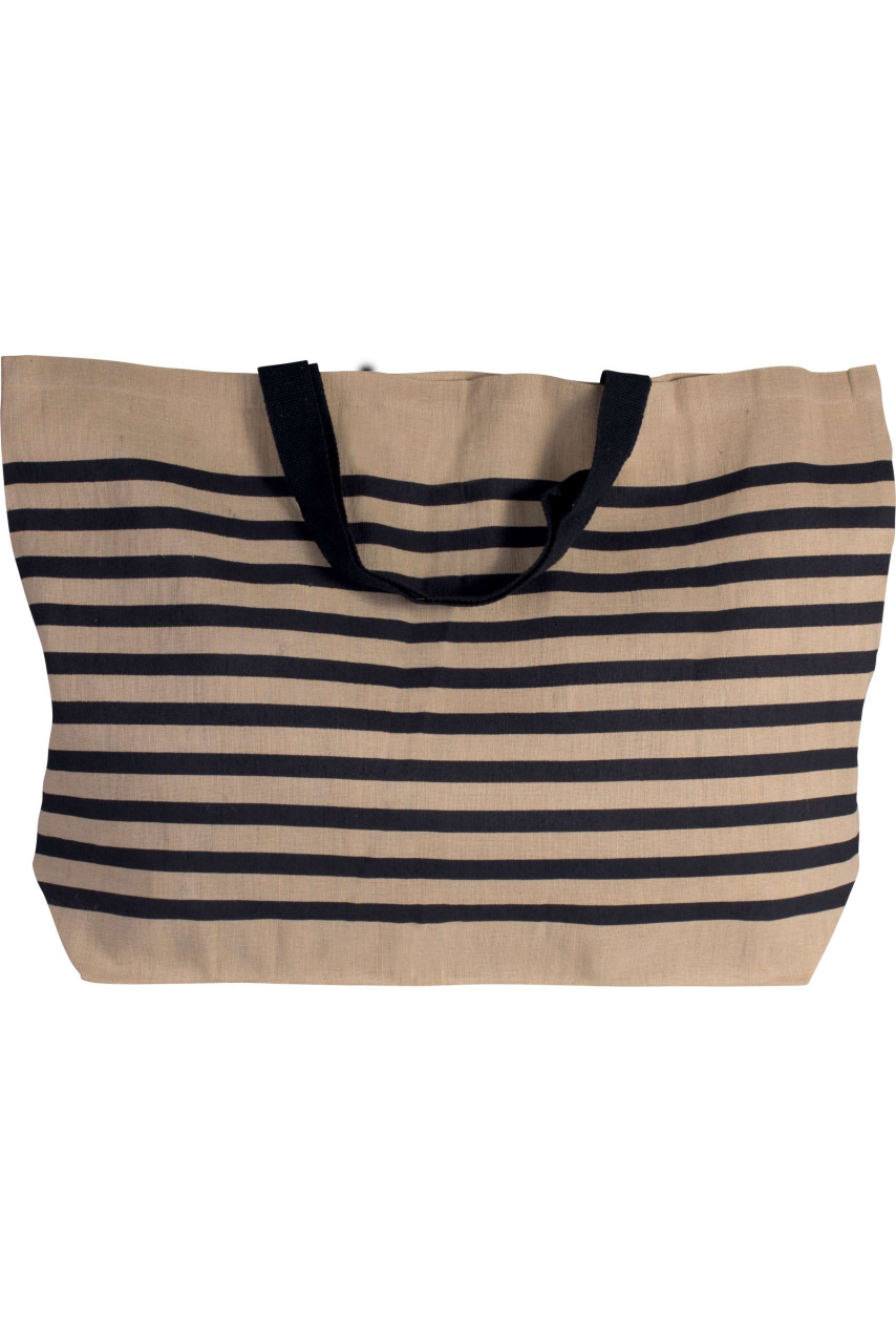Striped Juco Canvas Hold-All Bag - Stylish & Spacious