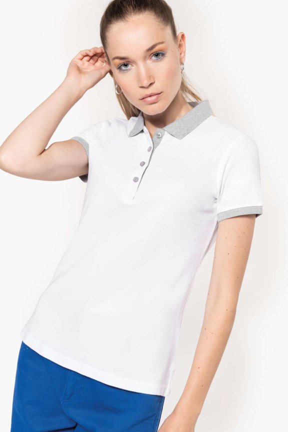 Tricou Polo Bicolor pentru Femei - Eleganță și Confort