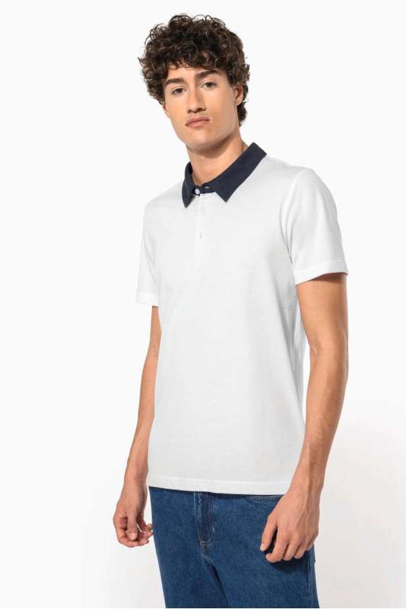 Tricou Polo Bicolor pentru Bărbați - Eleganță și Confort