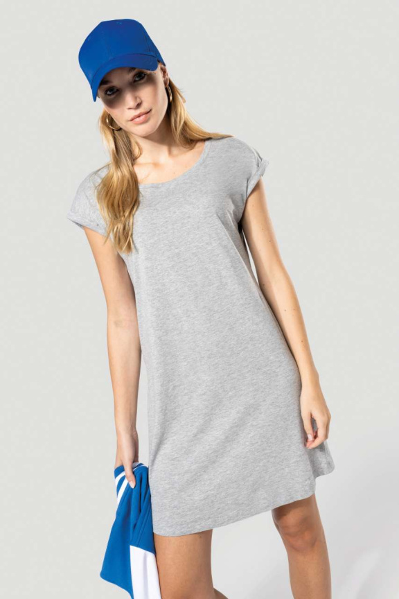 Tricou Lung pentru Femei din Bumbac Pieptănat