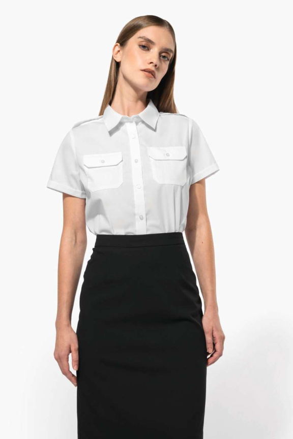 Women's Short-Sleeve Pilot Shirt - Stylish & Functional