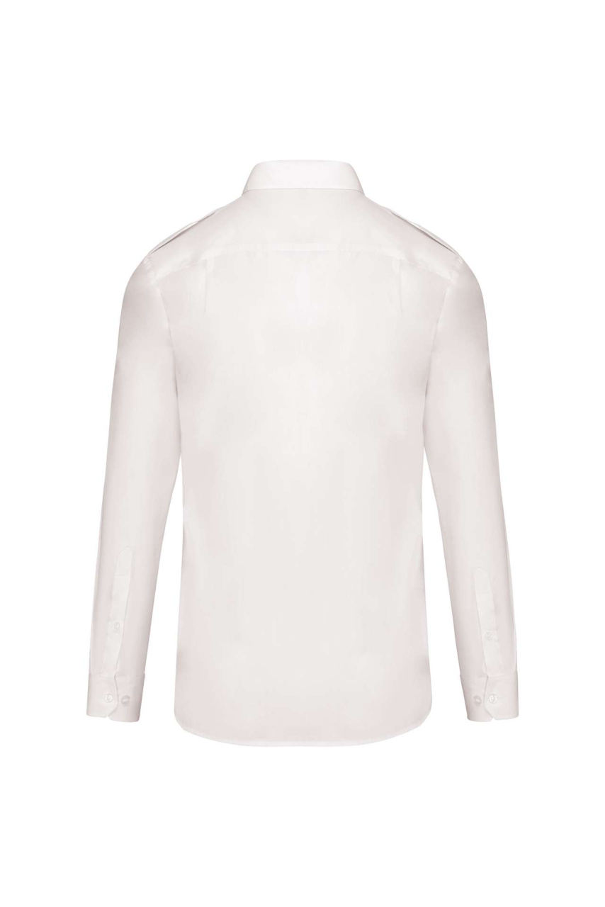 Men's Long-Sleeved Pilot Shirt with Pockets
