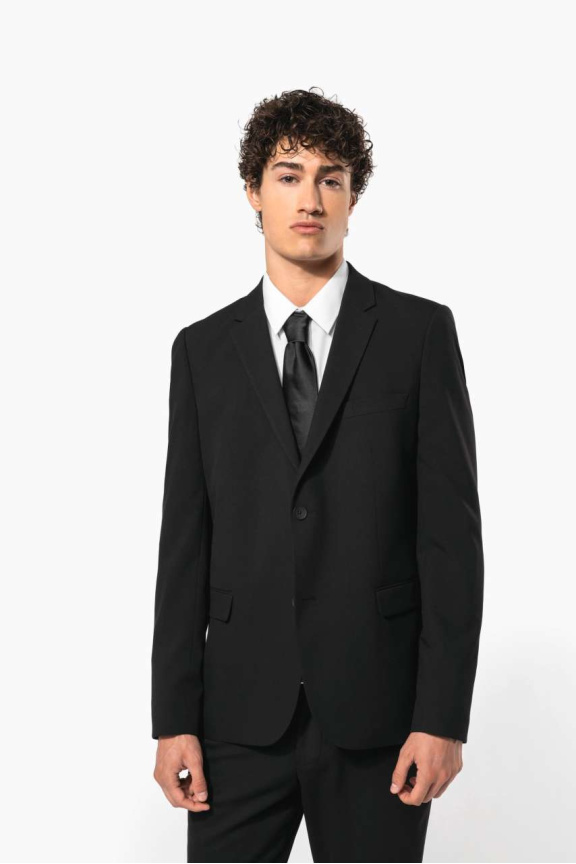 Men's Classic Black Suit Jacket - Stylish & Professional