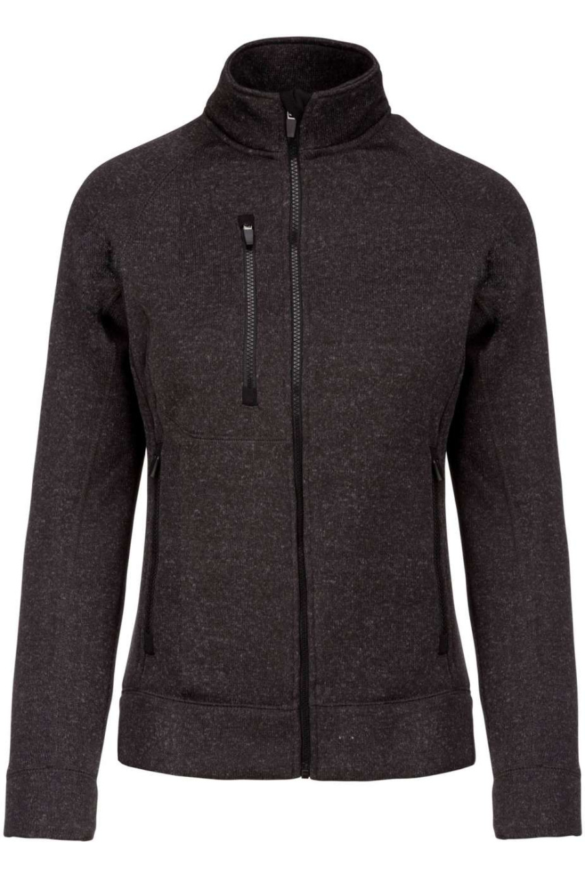 Women's Full Zip Heather Fleece Jacket