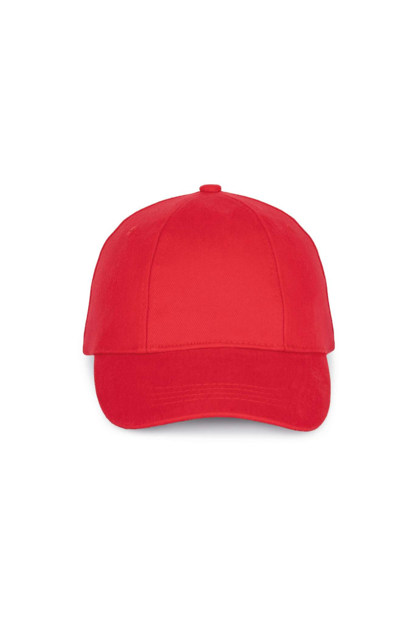 Six-Panel Brushed Cotton Cap with Adjustable Fit