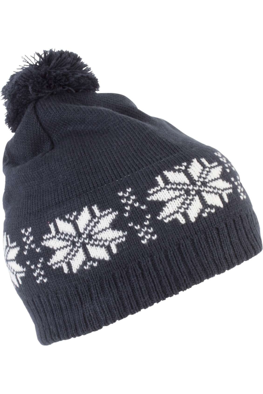 Căciulă Tricotată Fair Isle cu Ciucure - Modă și Căldură