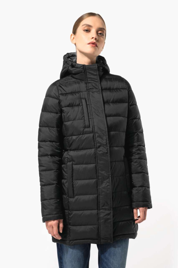 Parka Dama Ușoară cu Glugă și Căptușeală