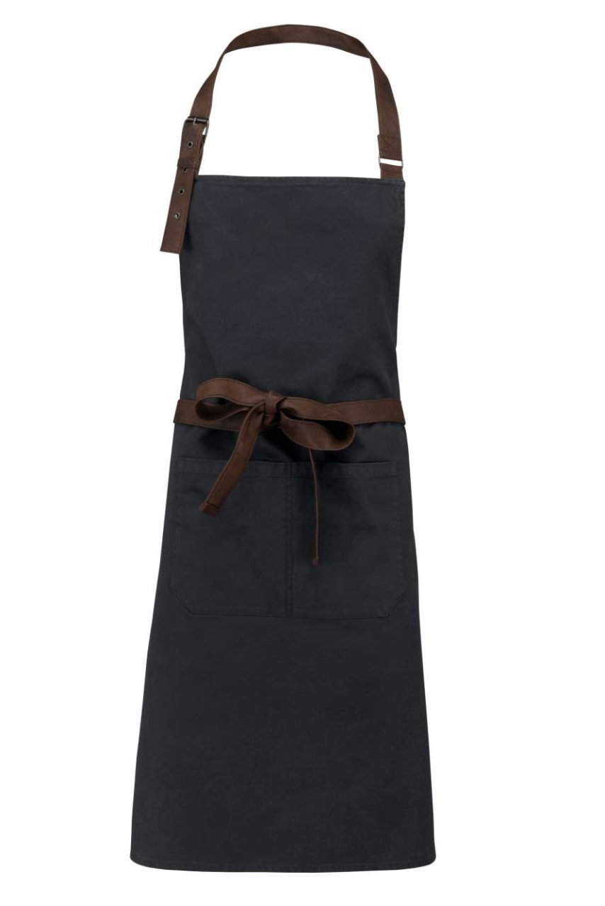 Vintage Cotton Canvas Apron with Adjustable Neck