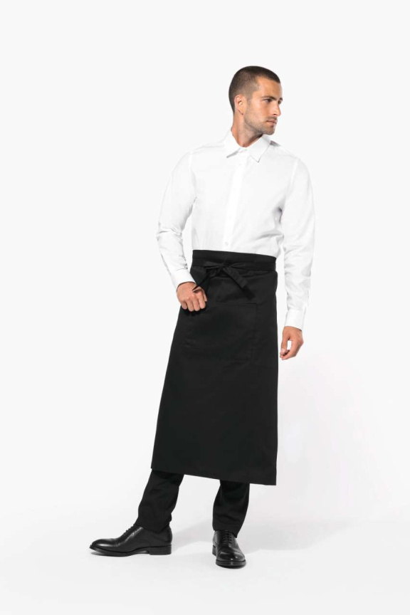 Polycotton Extra-Long Apron with Pocket