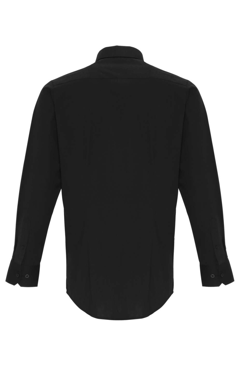 Cămașă Bărbătească din Bumbac Poplin cu Mâneci Lungi
