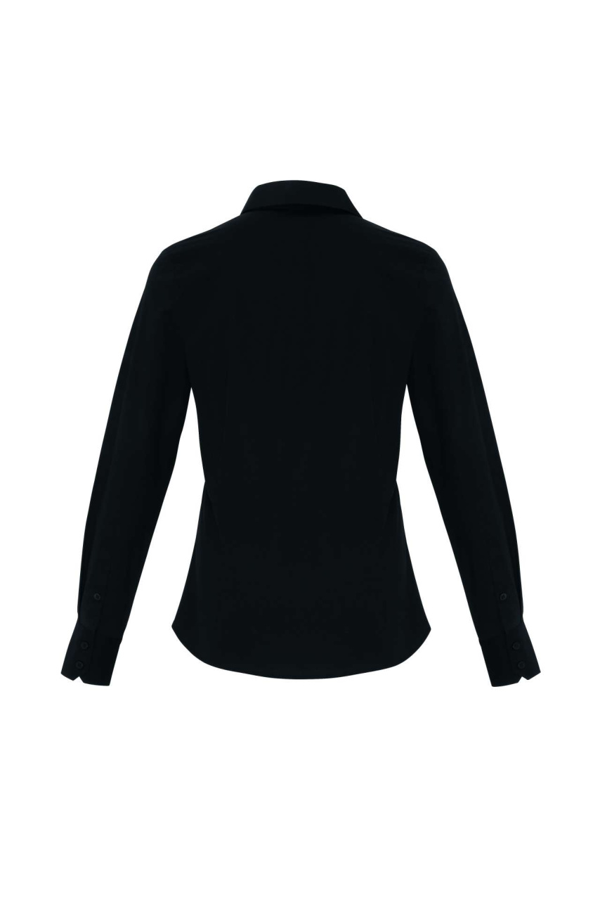 Women's Stretch-Fit Cotton Poplin Long Sleeve Shirt