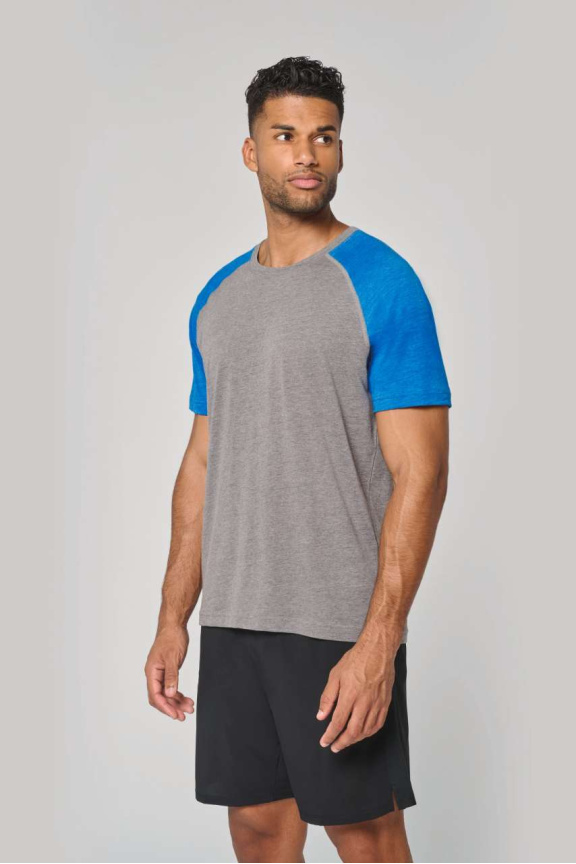 Men's Triblend Two-Tone Sports T-Shirt