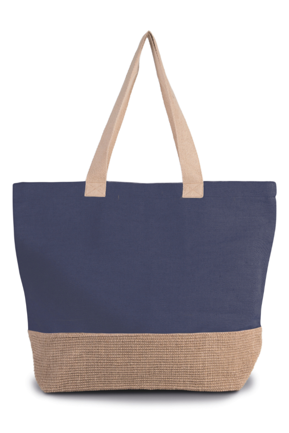 Geantă Shopper Rustic din Bumbac și Juco