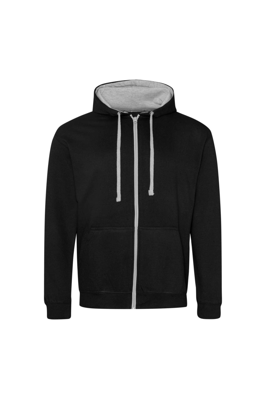 Varsity Contrast Full Zip Hoodie - Stylish & Comfortable