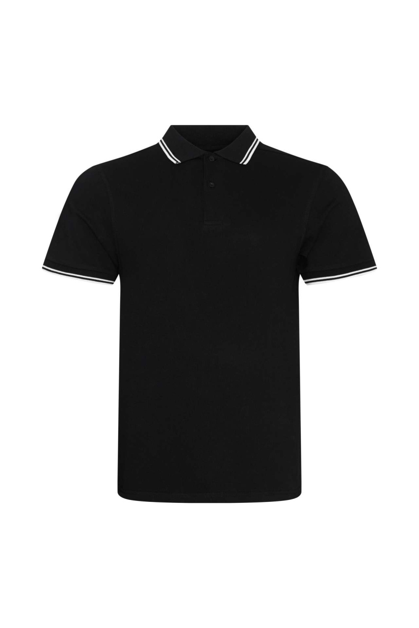 Polo Tricou cu Detalii Contrastante