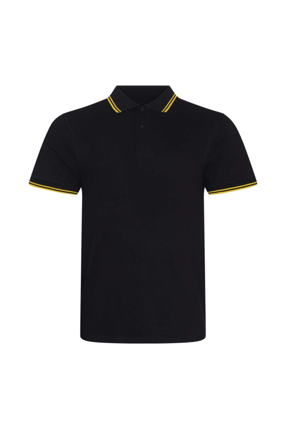 Polo Tricou cu Detalii Contrastante