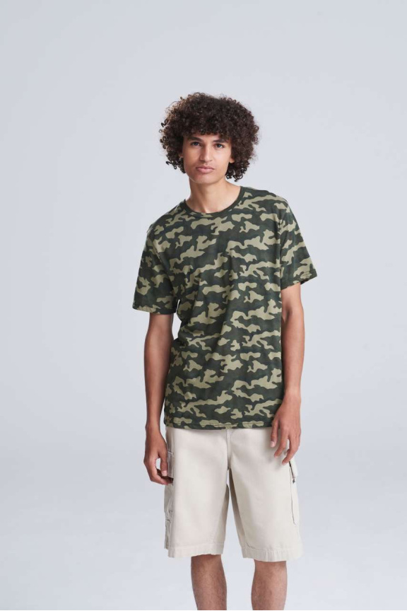 Tricou Camo Unisex din Bumbac 100%