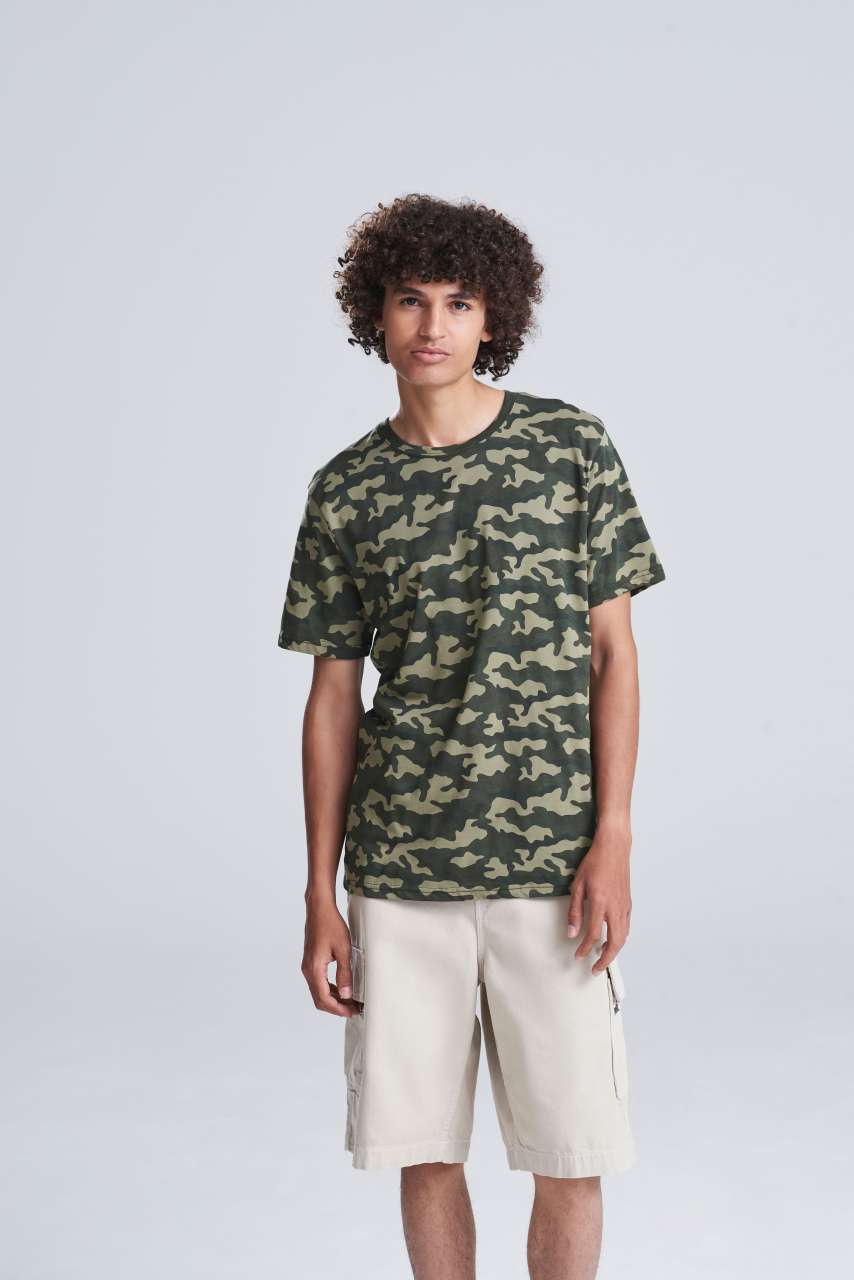 Tricou Camo Unisex din Bumbac 100%