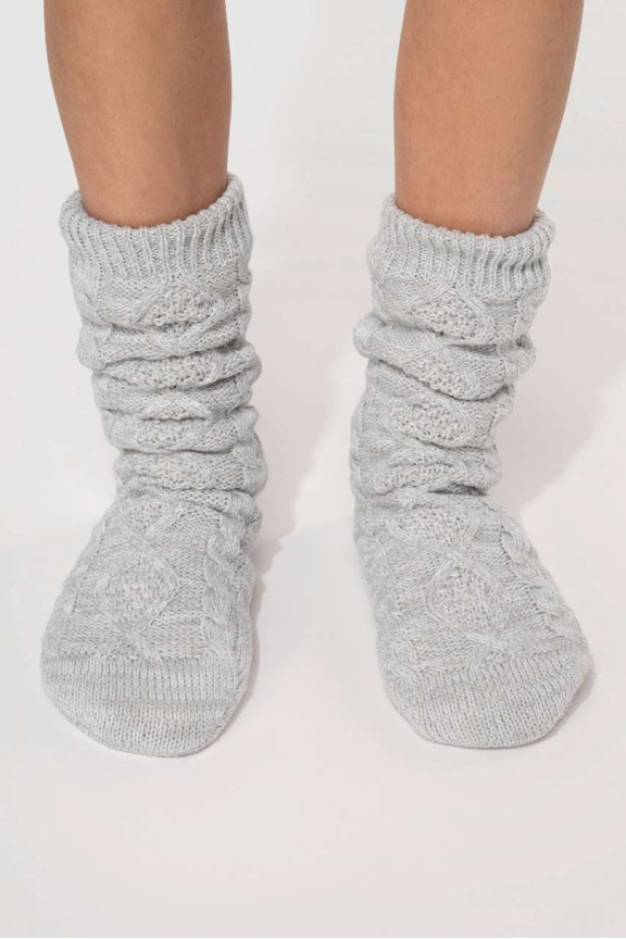 Cozy Sherpa-Lined Lounge Socks - Warm & Stylish