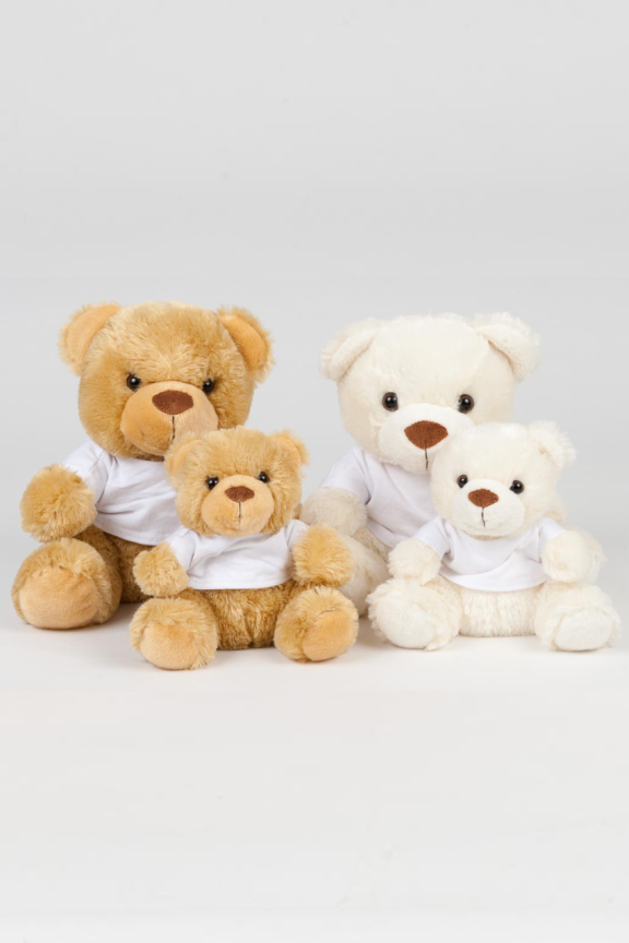 Adorable Plush Bear with Removable T-Shirt