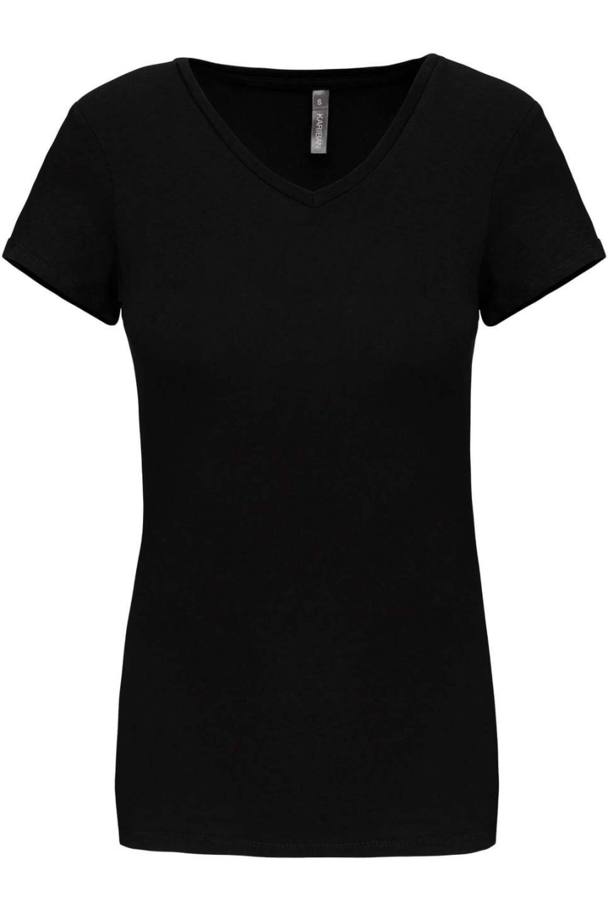 Tricou Damă cu Mânecă Scurtă și Decolteu în V