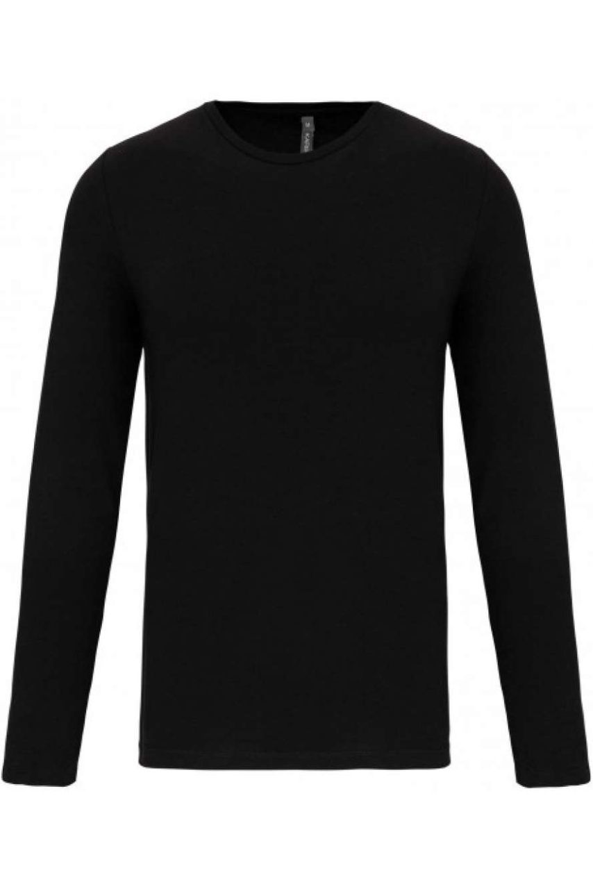 Tricou Bărbați Mânecă Lungă Guler Rotund