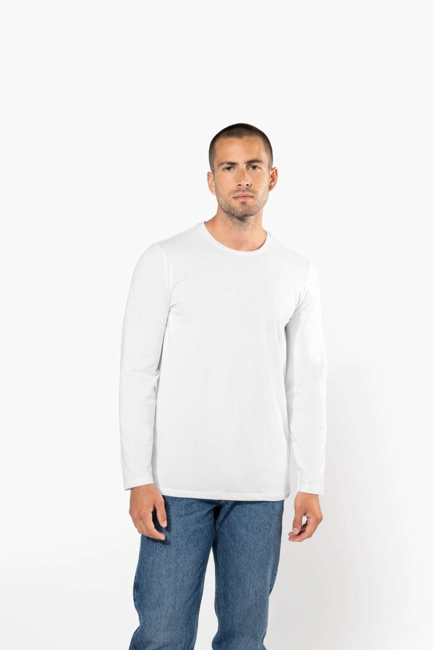Tricou Bărbați Mânecă Lungă Guler Rotund