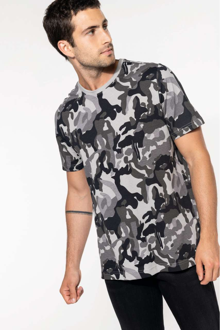 Tricou Camuflaj Bărbați Mâneci Scurte - Bumbac 100%