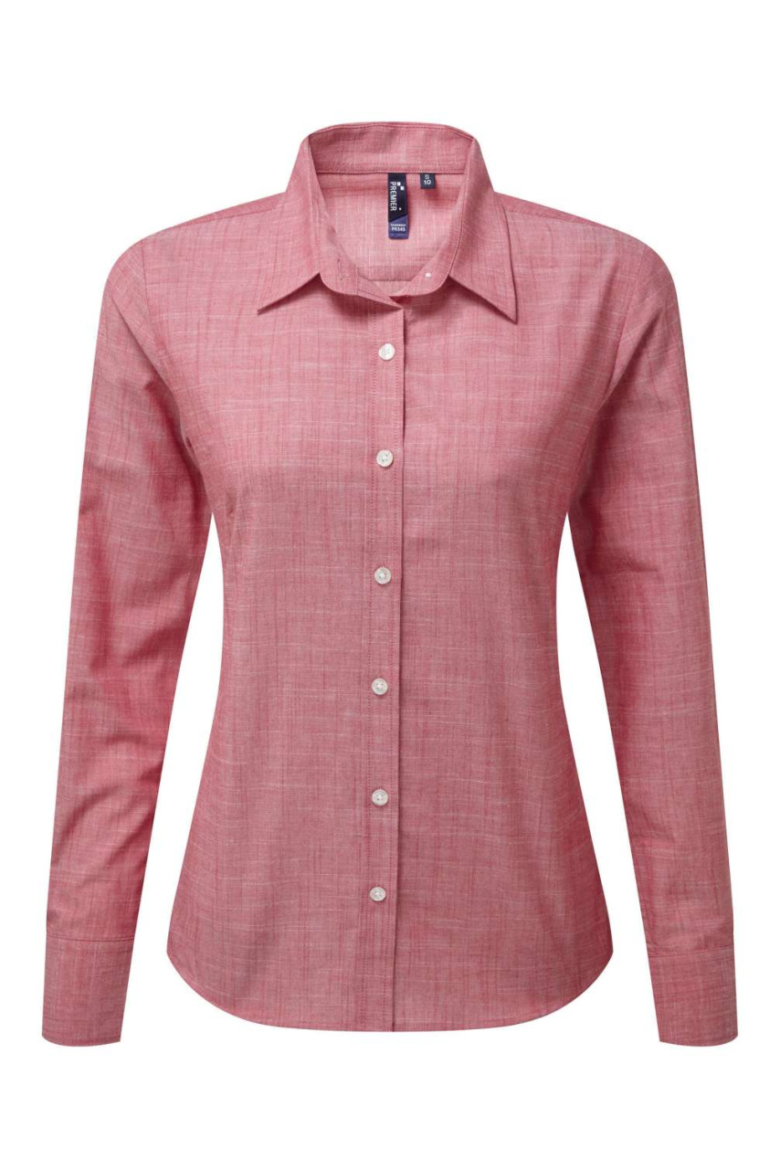 Women's Cotton Slub Chambray Shirt - Long Sleeve