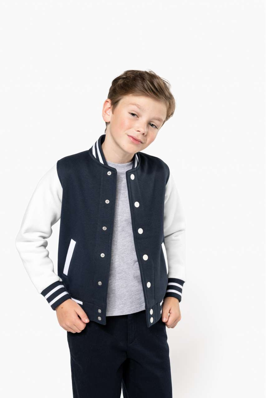Kids Varsity Teddy Fleece Jacket
