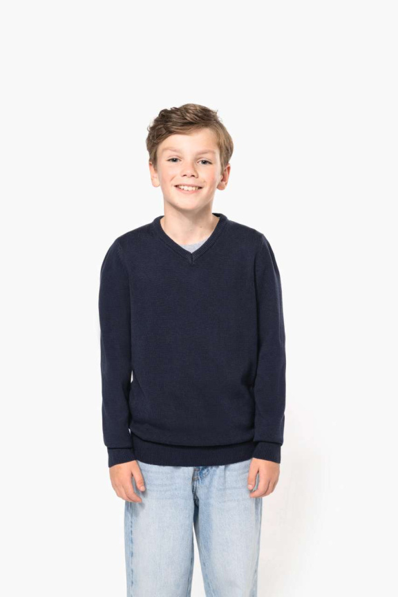 Kids' Classic V-Neck Jumper - Stylish & Cozy