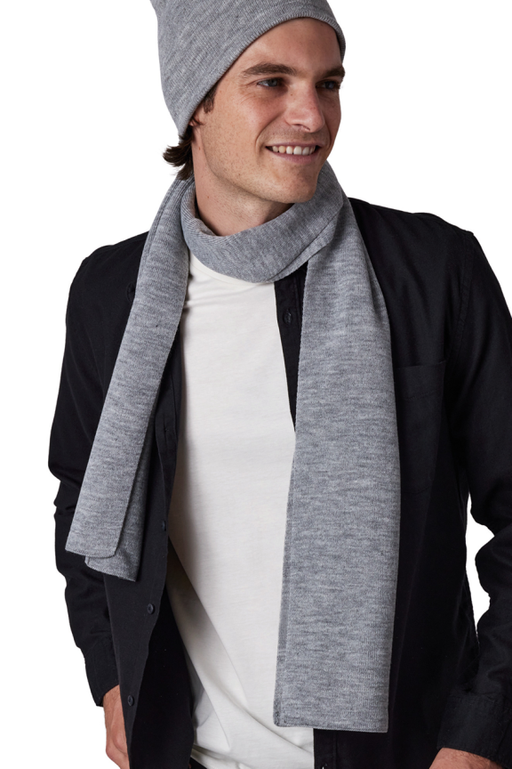 Acrylic Knitted Scarf - Stylish Warmth
