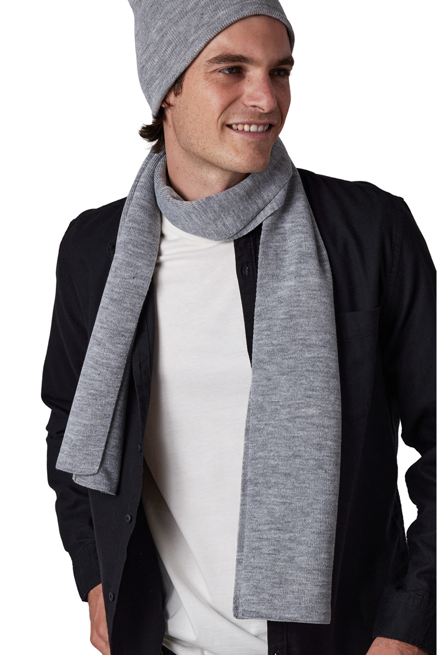 Acrylic Knitted Scarf - Stylish Warmth