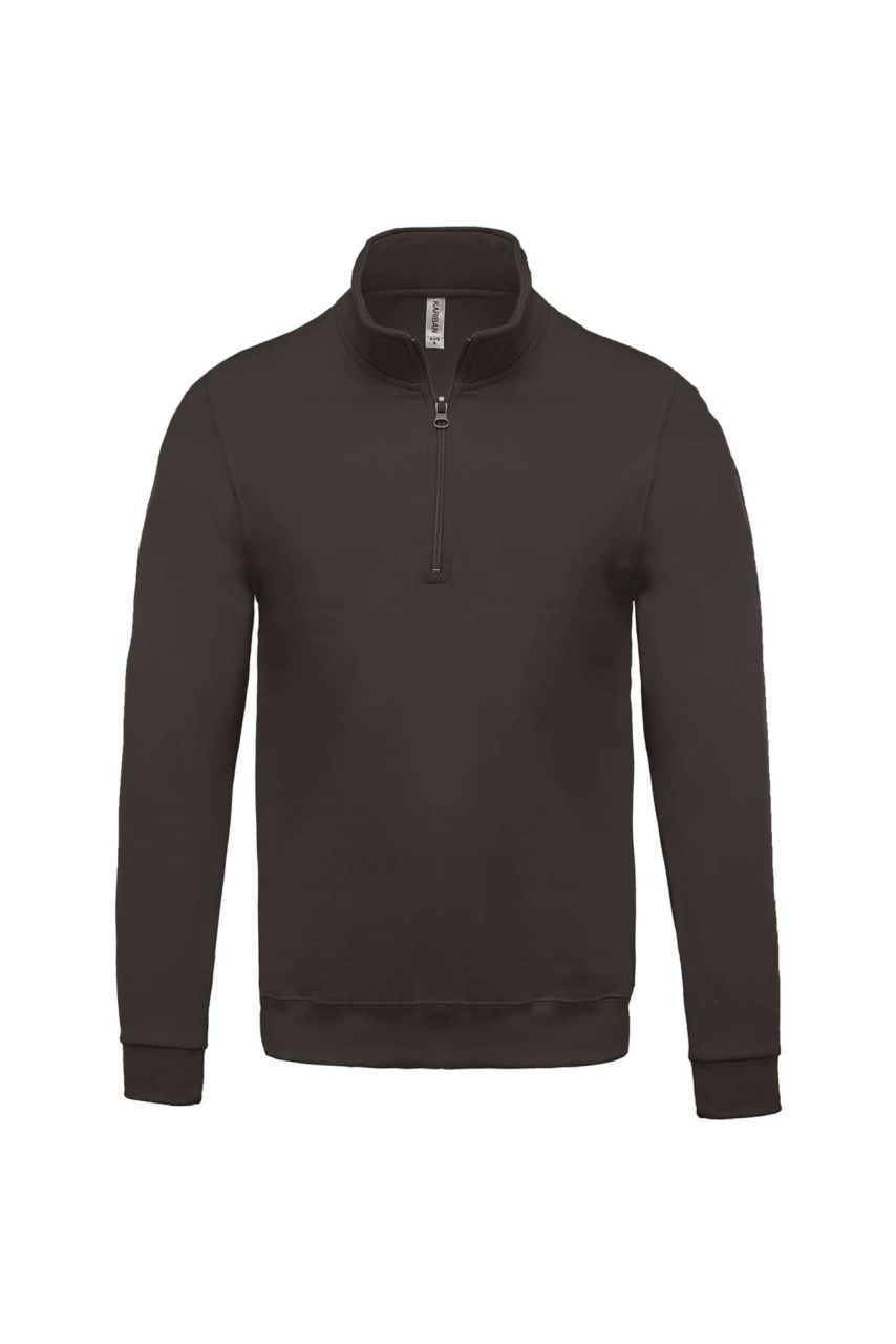 Men's Zip Neck Fleece Sweatshirt - Cozy & Stylish