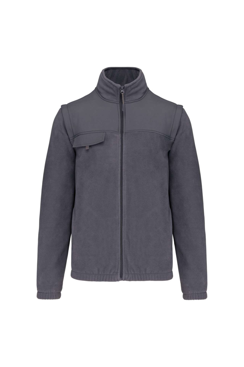 Versatile Fleece Jacket with Removable Sleeves