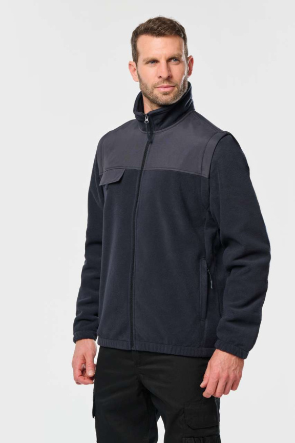 Versatile Fleece Jacket with Removable Sleeves
