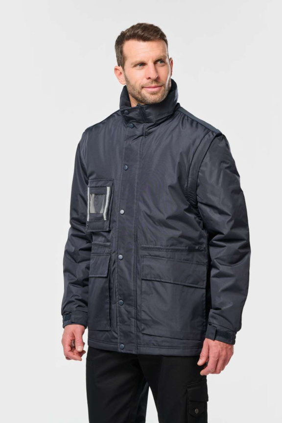 Men's Detachable-Sleeved Workwear Parka