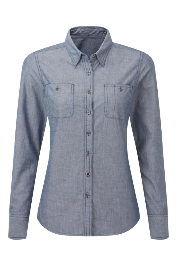 Cămașă Femei Chambray Organic Fairtrade