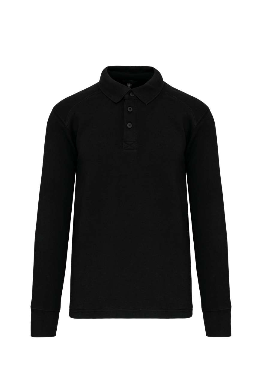 Hanorac Polo cu Guler Rib și Buzunar Invizibil